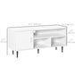 TV Stand for 60" TVs with Storage Shelf - White