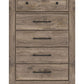 Rusticott - Five Drawer Chest - Brown
