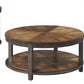 Roybeck - Light Brown / Bronze - Occasional Table Set (Set of 3)