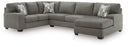 3 Pc. Right Arm Facing Chaise Sectional