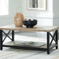 Bristenfort - Brown / Black - Rectangular Cocktail Table