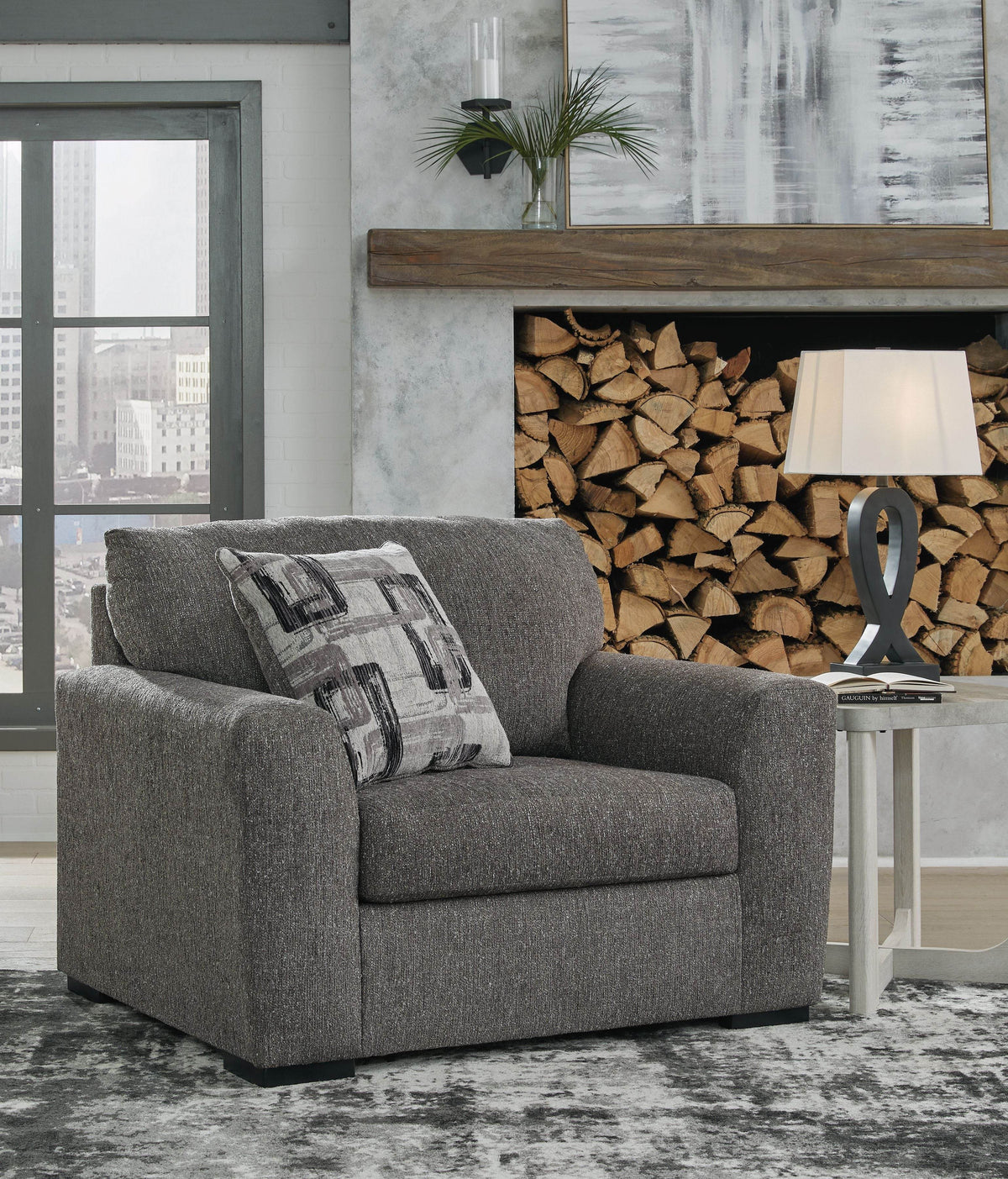 Gardiner - Pewter - Chair And A Half - Forward Furniture