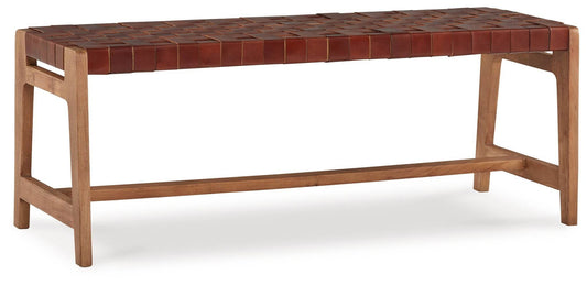 Lemmund - Natural / Brown - Accent Bench - Forward Furniture