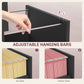 2-Drawer Small Filing Cabinet Lockable Home Office Storage Cabinet with Adjustable Hanging Bars for A4 Letter Black