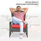 Patio Wicker Adirondack Chair, Outdoor Rattan Muskoka Chair with Cushions for Patio, Garden, Backyard Dark Blue