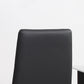 Dining Chairs Set of 4, Modern Accent Chair with High Back, Upholstery Faux Leather and Steel Legs for Living Room, Kitchen, Black