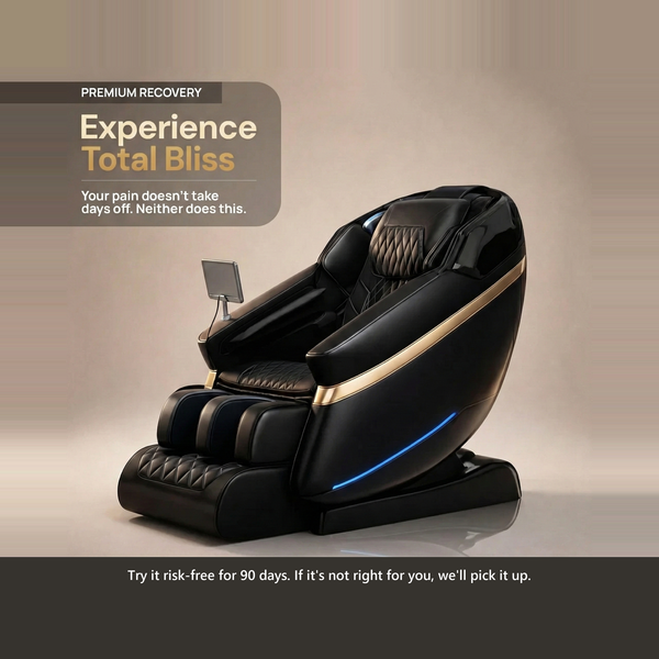 Bliss Pro Premium Heated Leather Massage Chair