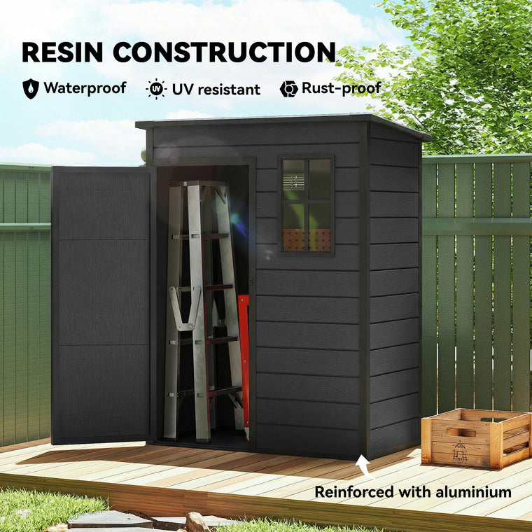 5' x 3' Garden Shed with Floor, Window & Vent