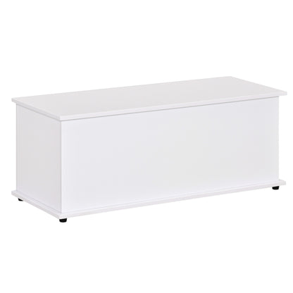 39.5" Storage Chest Bench with Flip-Top Lid - White
