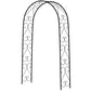 Steel Garden Arch, 7.5' Garden Arbor Trellis for Climbing Plants, Roses, Wedding Arch for Outdoor Bridal Party, Ceremony