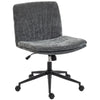 Armless Criss Cross Office Chair with Wheels