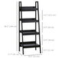 Set of 2, 4 Tier Ladder Shelf Bookcase, Multi-Use Display Rack, Storage Shelving Unit Display Stand, Flower Plant Stand, Home Office Furniture, Black