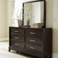 Neymorton - Dark Grayish Brown - Dresser And Mirror