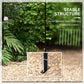 Birdcage Shape Arbour, Metal Garden Arbour Pergola Pavilion for Climbing Plants, Lights, French Style Arch Trellis