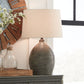 Joyelle - Gray - Terracotta Table Lamp