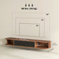 47" Floating TV Stand for TVs up to 50 Inch, Wall Mounted Media Console with Flip Drawer and 2 Open Shelves, Walnut