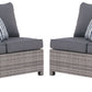 Salem - Gray - Raf / Laf Loveseat W/Cush (Set of 2)