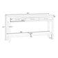 Farmhouse Entryway Table with Wide Top and Open Bottom Shelf, Minimalist Console with Adjustable Feet, 59'' L x 14'' W x 31.5'' H, Navy Blue