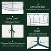 8' x 3' x 2.6' Clear Mini Greenhouse with Zippered Doors