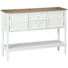 Vintage Console Table with 2 Drawers - White