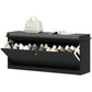 Shoe Storage with Seat, Upholstered Hallway Bench, Shoe Bench with Flip Drawer, Adjustable Shelf for 8-10 Pairs of Shoes