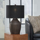 Naareman - Metallic Black - Terracotta Table Lamp