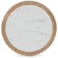 Camdill - Round Cocktail Table - Light Brown / White