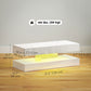 Coffee Table with Adjustable LED Lights, Modern Living Room Table with 2 Drawers, Open Shelf, Remote, High Gloss White