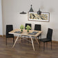 High-Back Upholstered Dining Chairs - Black