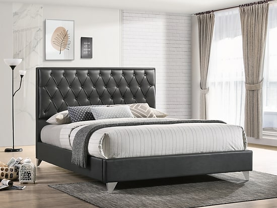 Emma Classic Diamond-Tufted Platform Bed