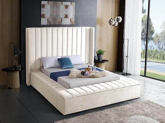 Selene Tufted Platform Bed with Storage - Forward Furniture
