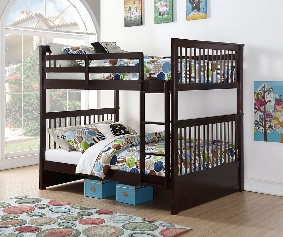 Enchanted Double over Double Bunk Bed - Solid Wood