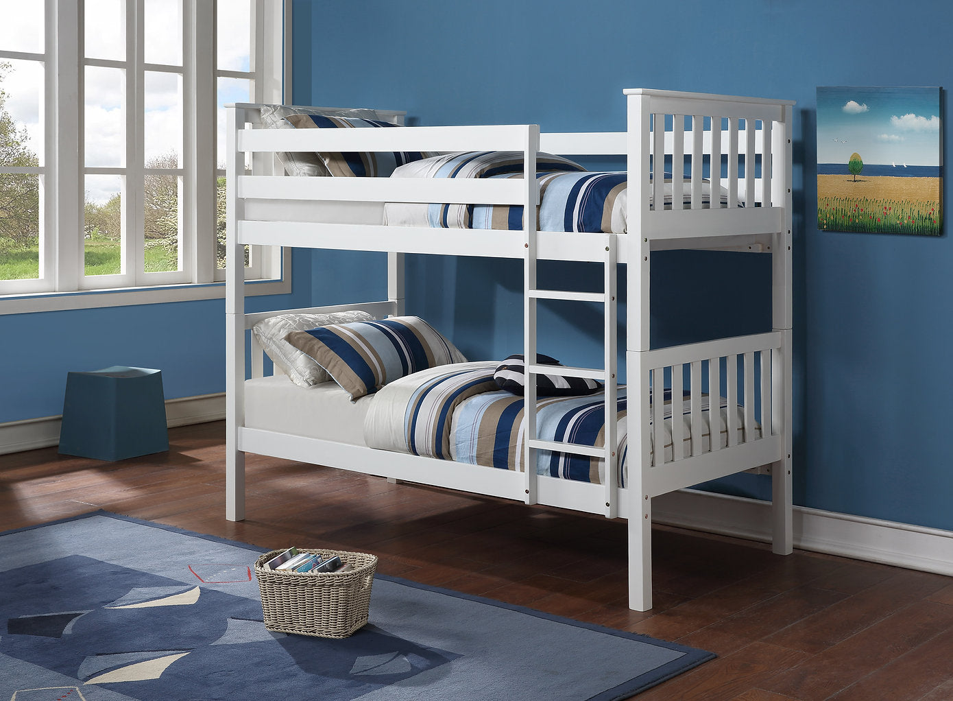 Harmony Grey Single over Single Bunk Bed - Solid Wood