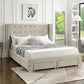 Mira Platform Wing Bed with Storage