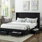 Sterling Velvet Platform Bed with Storage