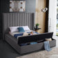 Selene Tufted Platform Bed with Storage