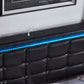 Celestial Black Tufted Bed with LED & Storage