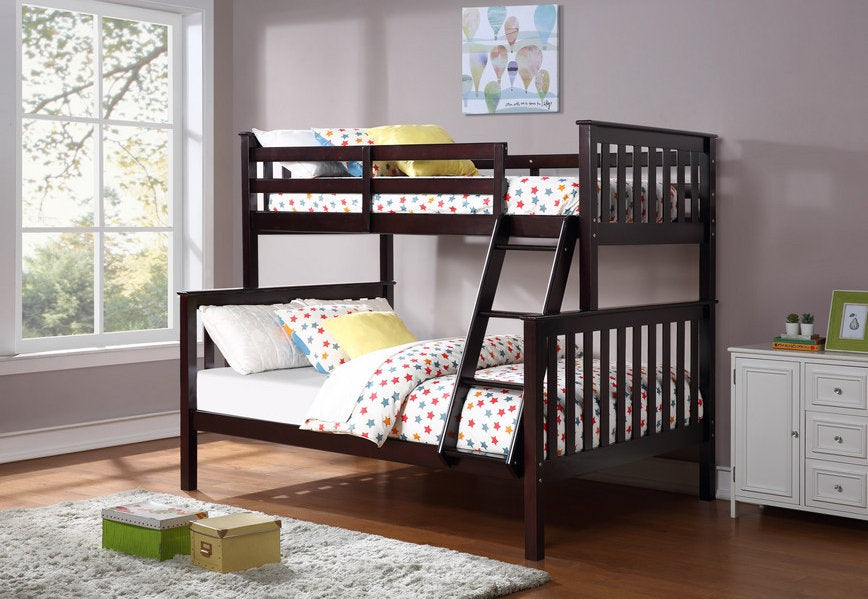 Skyline Grey Single overDouble Bunk Bed - Solid Wood