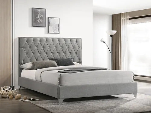 Emma Classic Diamond-Tufted Platform Bed