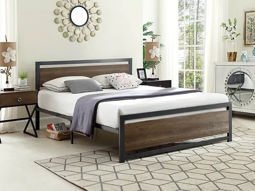 Amari Wooden Platform Bed