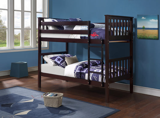 Harmony Grey Single over Single Bunk Bed - Solid Wood