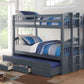 Horizon Grey Single over Single Bunk Bed - Solid Wood - Forward Furniture