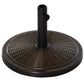 29LBS Offset Patio Umbrella Cement Base Stand Cantilever Parasol Holder Weight, Fits Φ1.4", Φ1.5", Φ1.9", Black
