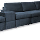 Modmax - Ink - 6-Piece Sectional With Storage Console - Fabric