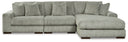 3 Pc. Right Arm Facing Corner Chaise Sectional