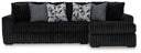 2 Pc. Right Arm Facing Corner Chaise Sectional Sofa