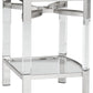 Chaseton - Clear / Silver Finish - Accent Table