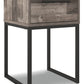 Neilsville - One Drawer Night Stand - Black / Gray