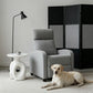 Manual Recliner Sofa Manual Home Theater Seating, Single Linen-Touch Sofa Armchair for Living Room, Light Grey