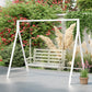 Metal Swing Stand Swing Frame, Hanging Chair Stand Only, 528 LBS Weight Capacity, for Backyard, Patio, Lawn, White